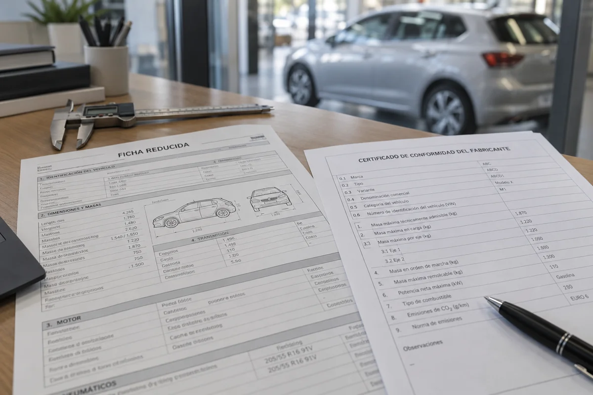 Ficha reducida and COC: what does your car need?